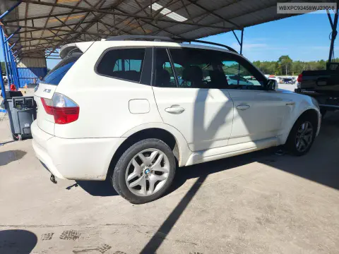 2008 BMW X3 3.0Si VIN WBXPC93458WJ23068 фото 3