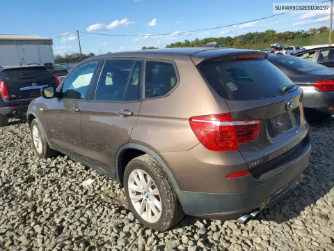 2014 BMW X3 xDrive28I VIN 5UXWX9C52E0D38297 фото 2