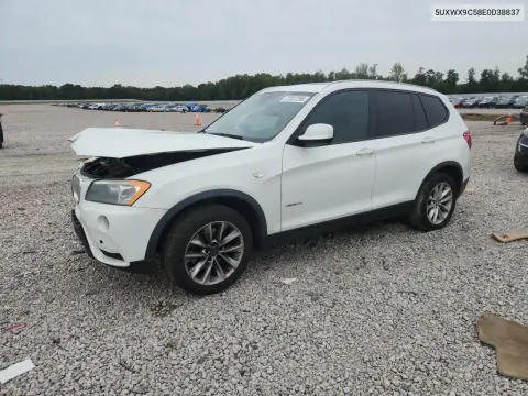 5UXWX9C58E0D38837 — 2014 BMW X3, Передняя часть, фото до ремонта