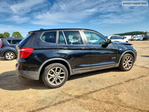 2014 BMW X3 xDrive35I VIN 5UXWX7C54E0E75892 фото 3
