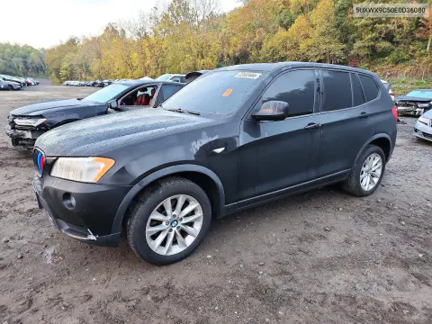 5UXWX9C50E0D36080 — 2014 BMW X3, Сторона, фото до ремонта