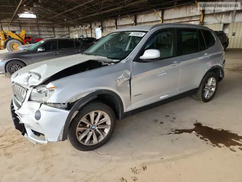 5UXWX9C58E0D13145 — 2014 BMW X3, Передняя часть, фото до ремонта