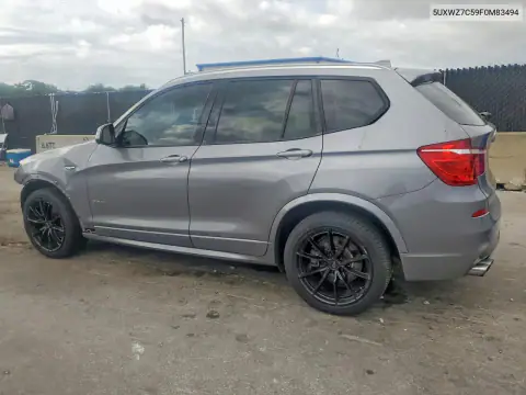 5UXWZ7C59F0M83494 — 2015 BMW X3, фото 2 с аукциона Copart 20.10.2026, Передняя часть
