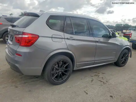 5UXWZ7C59F0M83494 — 2015 BMW X3, фото 3 с аукциона Copart 20.10.2026, Передняя часть