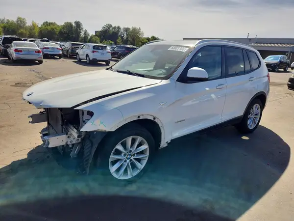 5UXWX9C58G0D92450 — 2016 BMW X3, Передняя часть (Front End), фото до ремонта