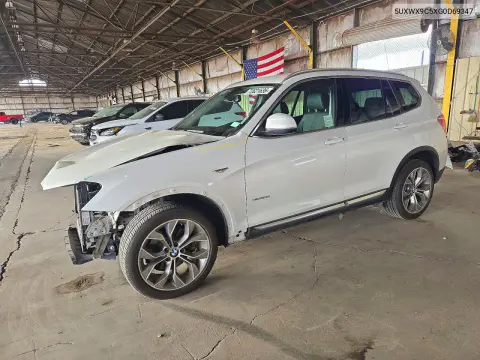 5UXWX9C5XG0D69347 — 2016 BMW X3, Передняя часть, фото до ремонта