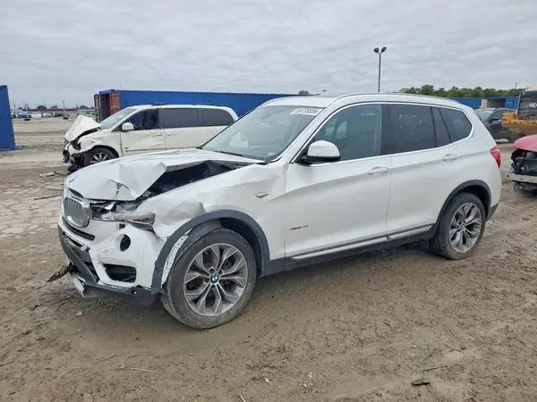 5UXWX9C30H0W71601 — 2017 BMW X3, Передняя часть (Front End), фото до ремонта