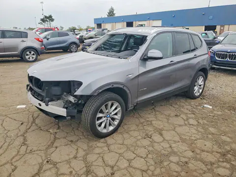 5UXWX9C59H0D97500 — 2017 BMW X3, Передняя часть (Front End), фото до ремонта