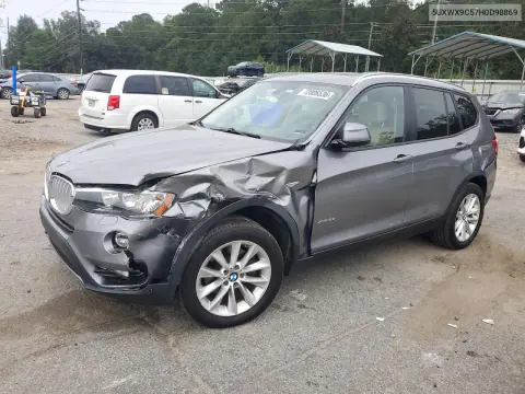 5UXWX9C57H0D98869 — 2017 BMW X3, Сторона, фото до ремонта