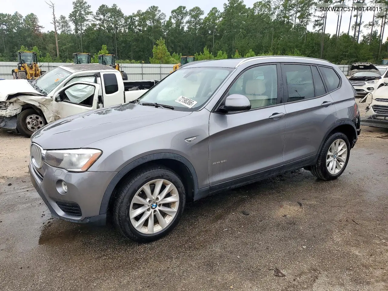 2017 BMW X3 Sdrive28I VIN 5UXWZ7C57H0T44015 фото 1