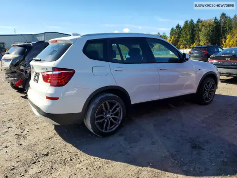 2017 BMW X3 xDrive28I VIN 5UXWX9C30H0W70898 фото 3