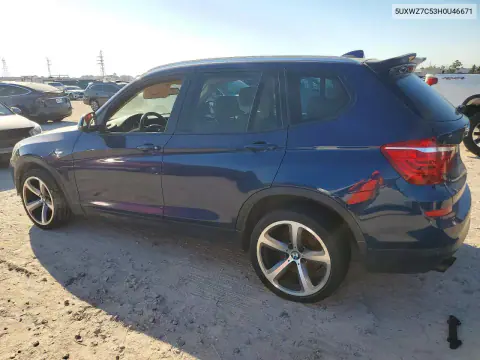 2017 BMW X3 Sdrive28I VIN 5UXWZ7C53H0U46671 фото 2