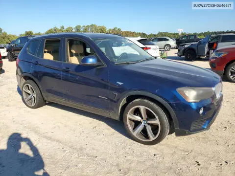 2017 BMW X3 Sdrive28I VIN 5UXWZ7C53H0U46671 фото 4