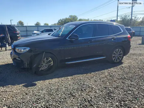 5UXTR9C50JLC74136 — 2018 BMW X3, Передняя часть, фото до ремонта