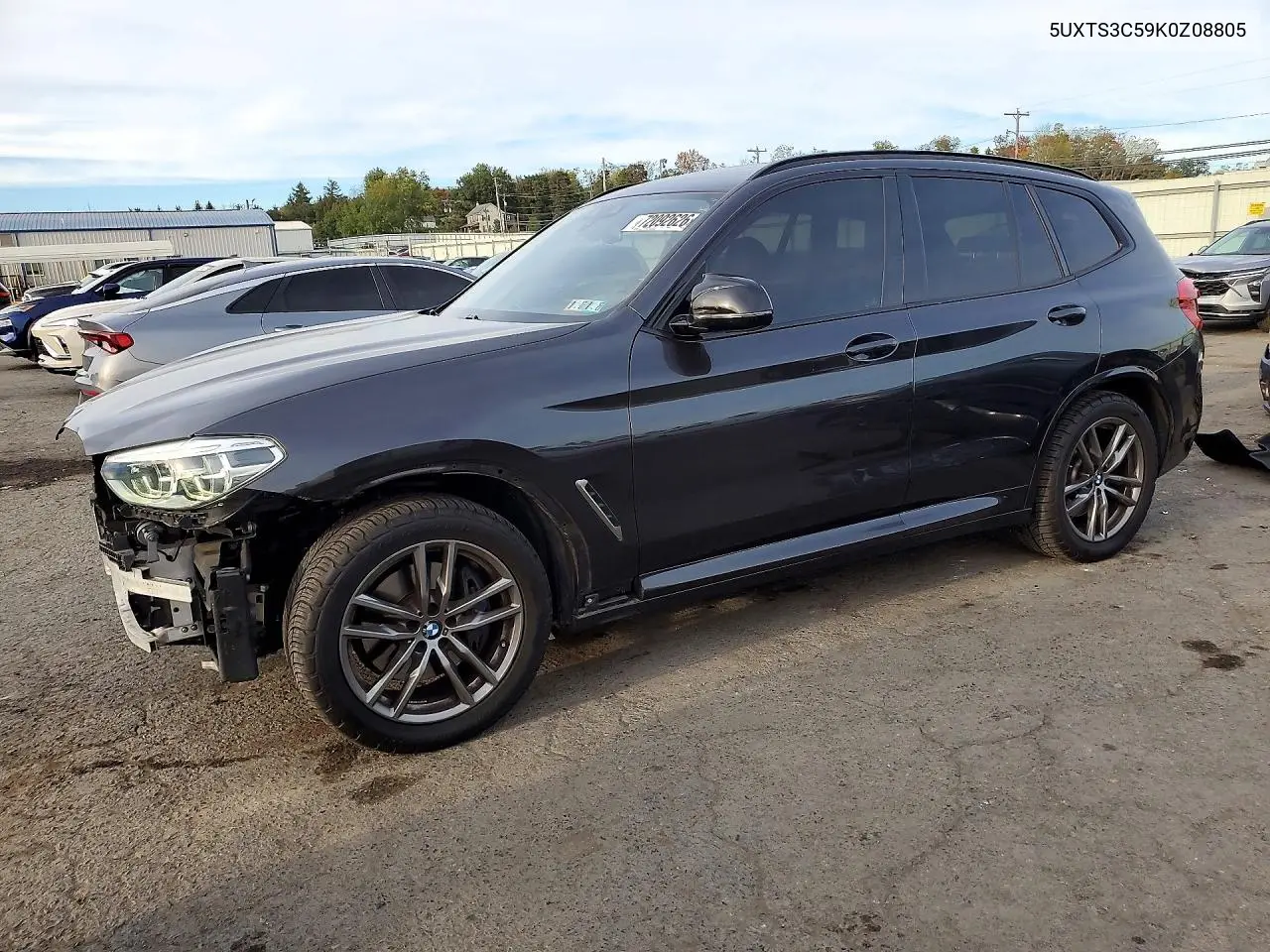 2019 BMW X3 xDrivem40I VIN 5UXTS3C59K0Z08805 фото 1