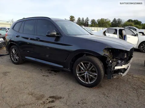 2019 BMW X3 xDrivem40I VIN 5UXTS3C59K0Z08805 фото 4