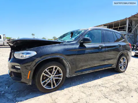 5UXTR7C55KLF35234 — 2019 BMW X3, Передняя часть, фото до ремонта