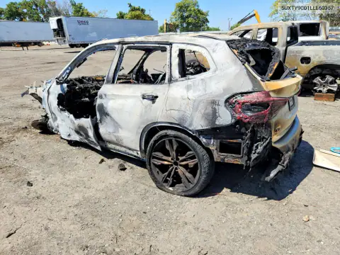 5UXTY9C01LLE60357 — 2020 BMW X3, фото 2 с аукциона Copart, Пожар