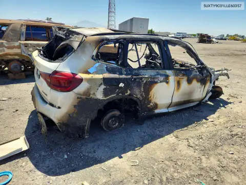 5UXTY9C01LLE60357 — 2020 BMW X3, фото 3 с аукциона Copart, Пожар