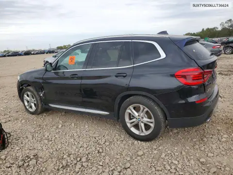 2020 BMW X3 xDrive30I VIN 5UXTY5C06LLT36624 фото 2
