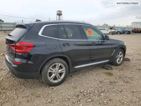 2020 BMW X3 xDrive30I VIN 5UXTY5C06LLT36624 фото 3