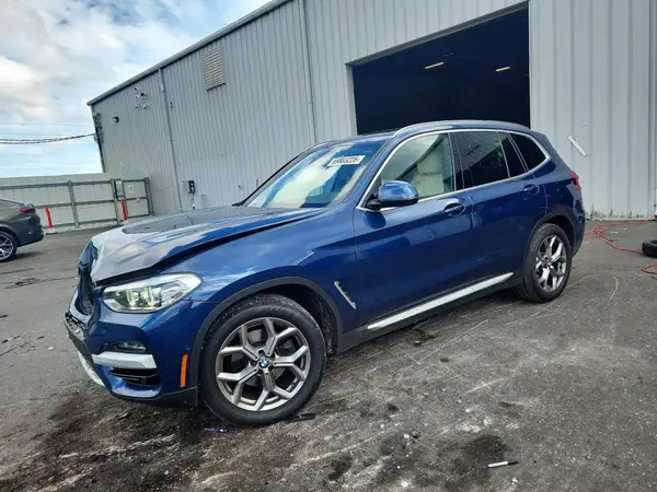 5UXTY3C02M9G13596 — 2021 BMW X3, Передняя часть (Front End), фото до ремонта