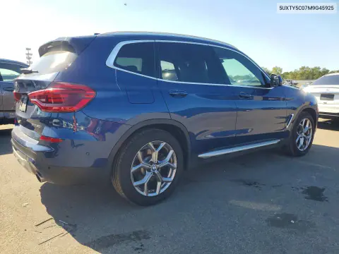 2021 BMW X3 xDrive30I VIN 5UXTY5C07M9G45925 фото 3