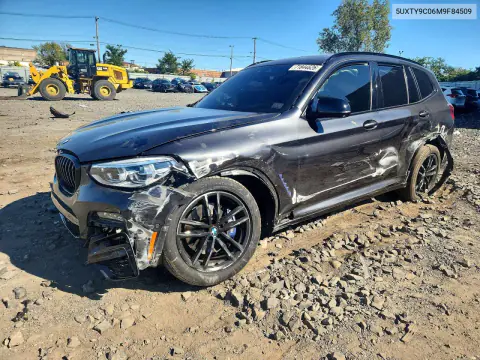 5UXTY9C06M9F84509 — 2021 BMW X3, Передняя часть, фото до ремонта
