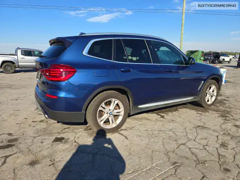 2021 BMW X3 xDrive30I VIN 5UXTY5C09M9E39943 фото 3