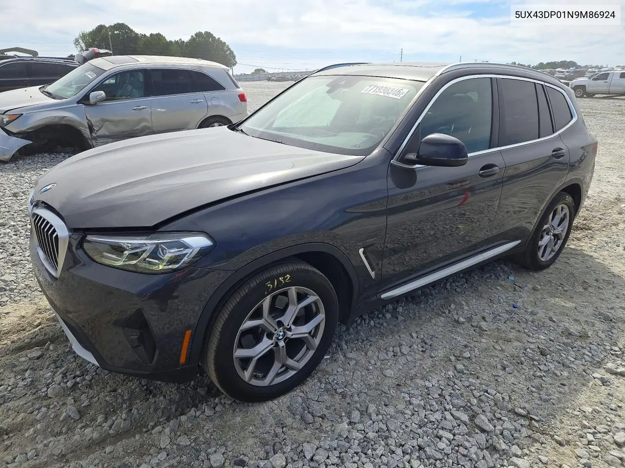 2022 BMW X3 Sdrive30I VIN 5UX43DP01N9M86924 фото 1