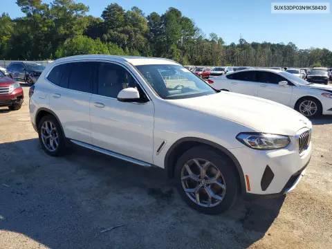 2022 BMW X3 xDrive30I VIN 5UX53DP03N9K58430 фото 4