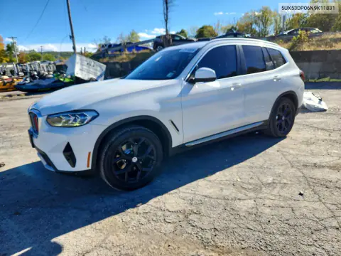 5UX53DP06N9K11831 — 2022 BMW X3, Подтопление, фото до ремонта