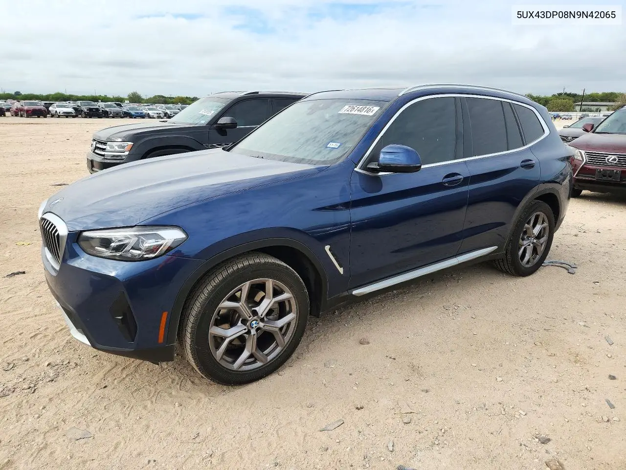 2022 BMW X3 Sdrive30I VIN 5UX43DP08N9N42065 фото 1