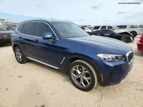 2022 BMW X3 Sdrive30I VIN 5UX43DP08N9N42065 фото 4