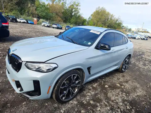 5YM23EC01N9J23387 — 2022 BMW X4, Подтопление, фото до ремонта