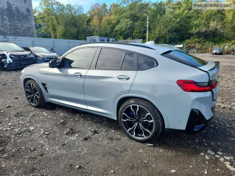 2022 BMW X4 M VIN 5YM23EC01N9J23387 фото 2