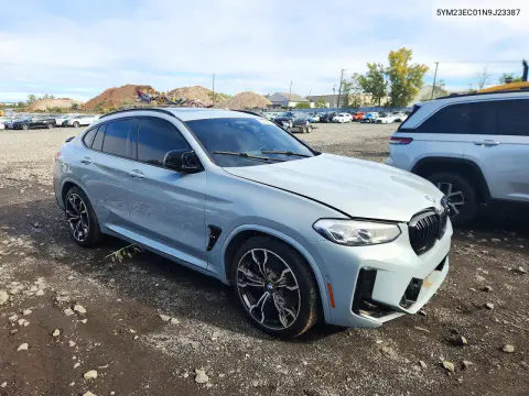 2022 BMW X4 M VIN 5YM23EC01N9J23387 фото 4