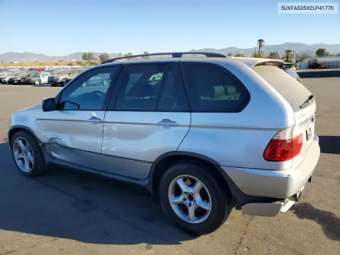 2002 BMW X5 3.0I VIN 5UXFA535X2LP41770 фото 2