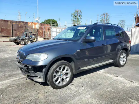 5UXZV4C51BL742656 — 2011 BMW X5, Передняя часть, фото до ремонта