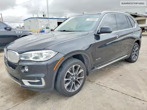5UXKR0C57F0P18352 — 2015 BMW X5, Задняя часть, фото до ремонта