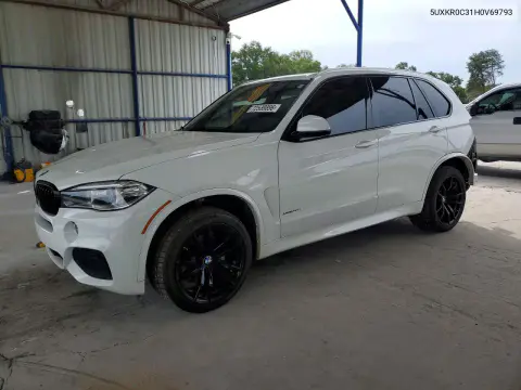 5UXKR0C31H0V69793 — 2017 BMW X5, Задняя часть, фото до ремонта