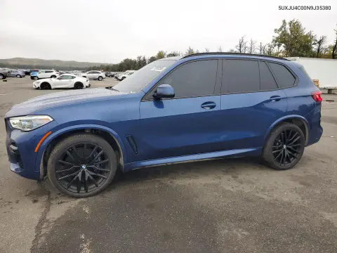 5UXJU4C00N9J35380 — 2022 BMW X5, Подтопление, фото до ремонта