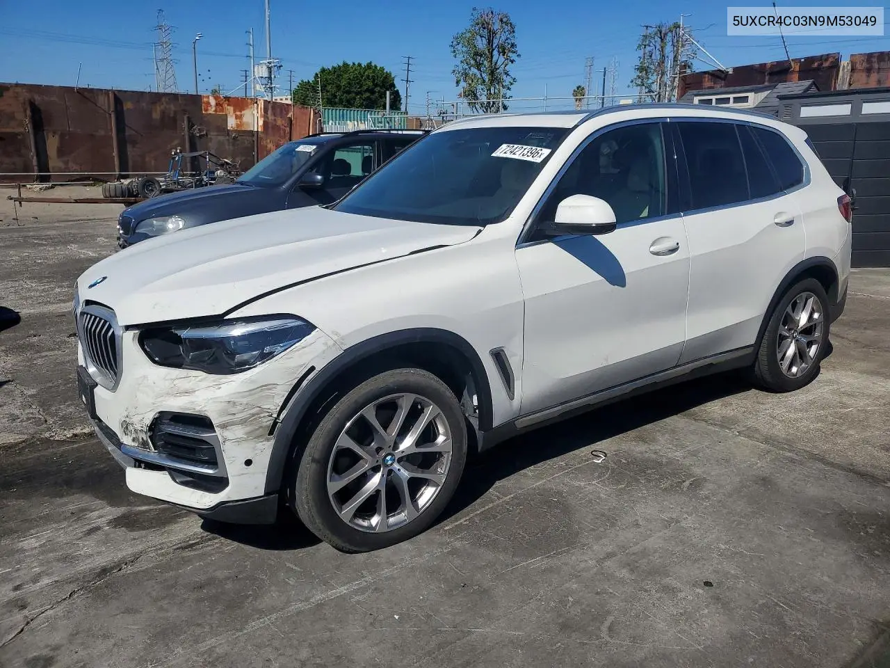 2022 BMW X5 Sdrive 40I VIN 5UXCR4C03N9M53049 фото 1