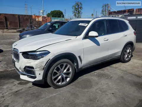 5UXCR4C03N9M53049 — 2022 BMW X5, Передняя часть, фото до ремонта