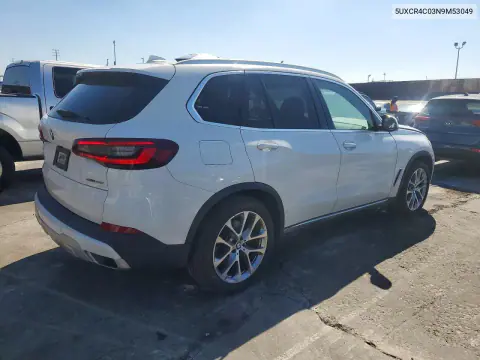 2022 BMW X5 Sdrive 40I VIN 5UXCR4C03N9M53049 фото 3