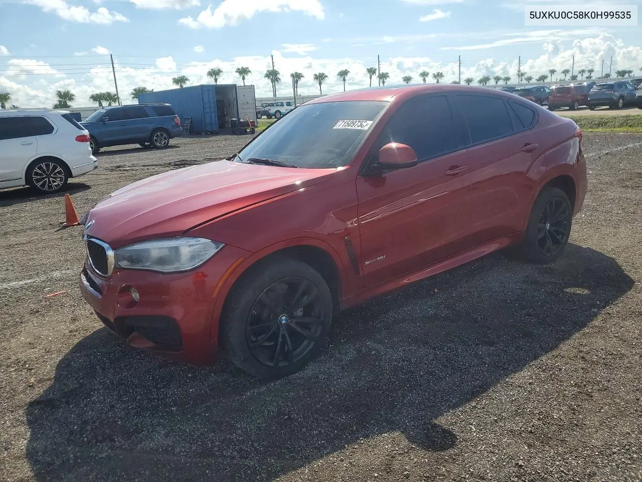 2019 BMW X6 Sdrive35I VIN 5UXKU0C58K0H99535 фото 1