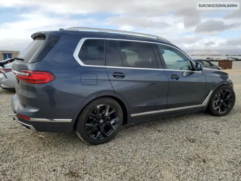 2022 BMW X7 xDrive40I VIN 5UXCW2C02N9L84996 фото 3