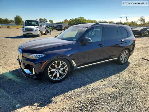 5UXCW2C09N9K86824 — 2022 BMW X7, Передняя часть, фото до ремонта