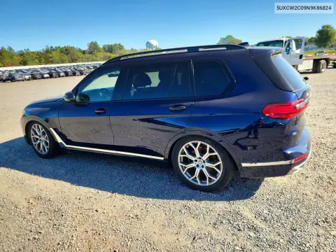 2022 BMW X7 xDrive40I VIN 5UXCW2C09N9K86824 фото 2