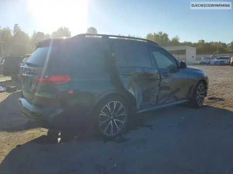 2022 BMW X7 xDrive40I VIN 5UXCW2C03N9M94066 фото 3
